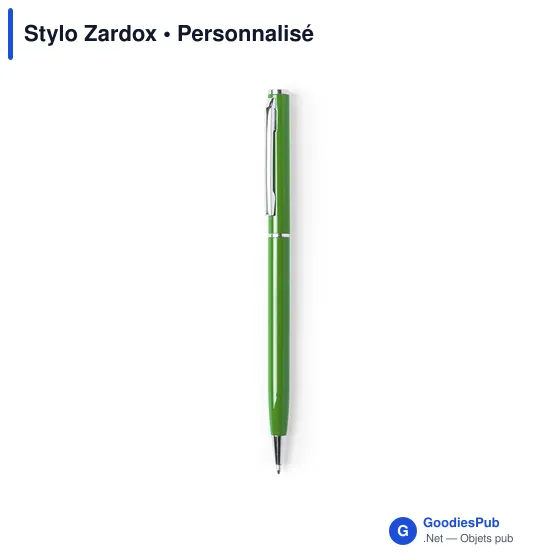 Stylo bille personnalisable Zardox avec logo en aluminium - Image 11