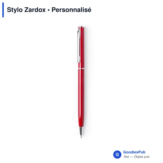 Stylo bille personnalisable Zardox avec logo en aluminium - Image 7
