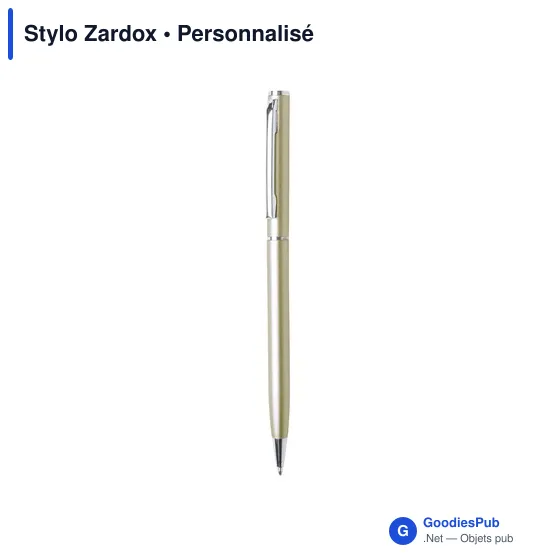 Stylo bille personnalisable Zardox avec logo en aluminium - Image 9