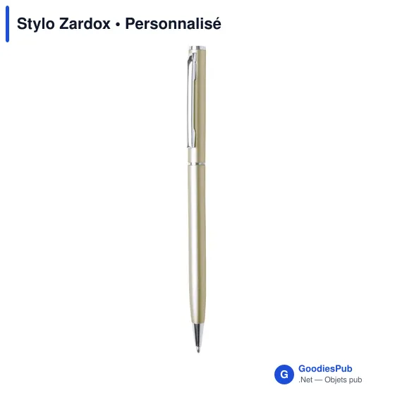 Stylo bille personnalisable Zardox avec logo en aluminium - Image 10