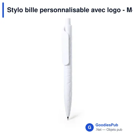 Stylo bille personnalisable avec logo - Modèle Zircon