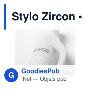 Stylo bille personnalisable avec logo - Modèle Zircon - Miniature 2