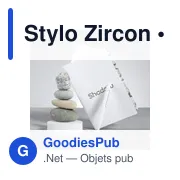 Stylo bille personnalisable avec logo - Modèle Zircon - Miniature 3