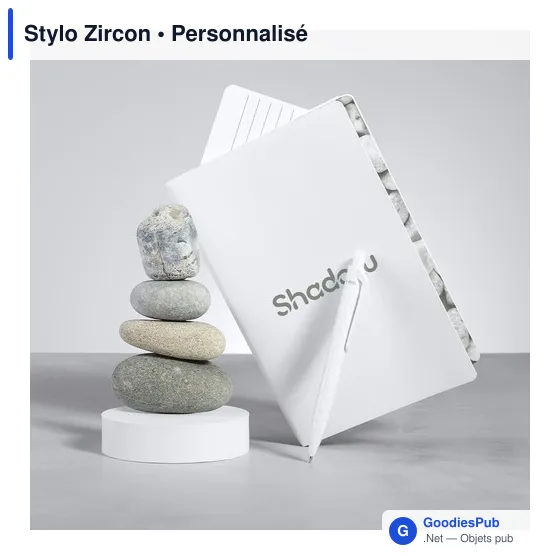 Stylo bille personnalisable avec logo - Modèle Zircon - Image 3