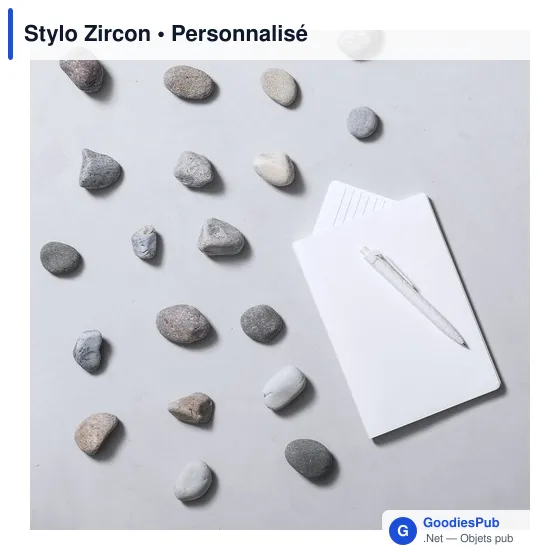 Stylo bille personnalisable avec logo - Modèle Zircon - Image 4