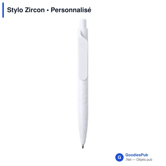 Stylo bille personnalisable avec logo - Modèle Zircon - Image 6