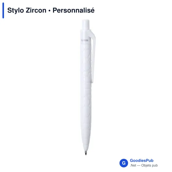 Stylo bille personnalisable avec logo - Modèle Zircon - Image 7