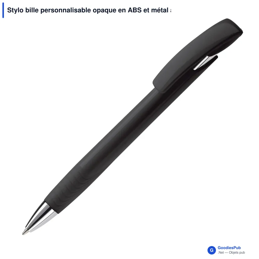 Stylo bille personnalisable opaque en ABS et métal avec logo - Zorro Opaque - Image 2