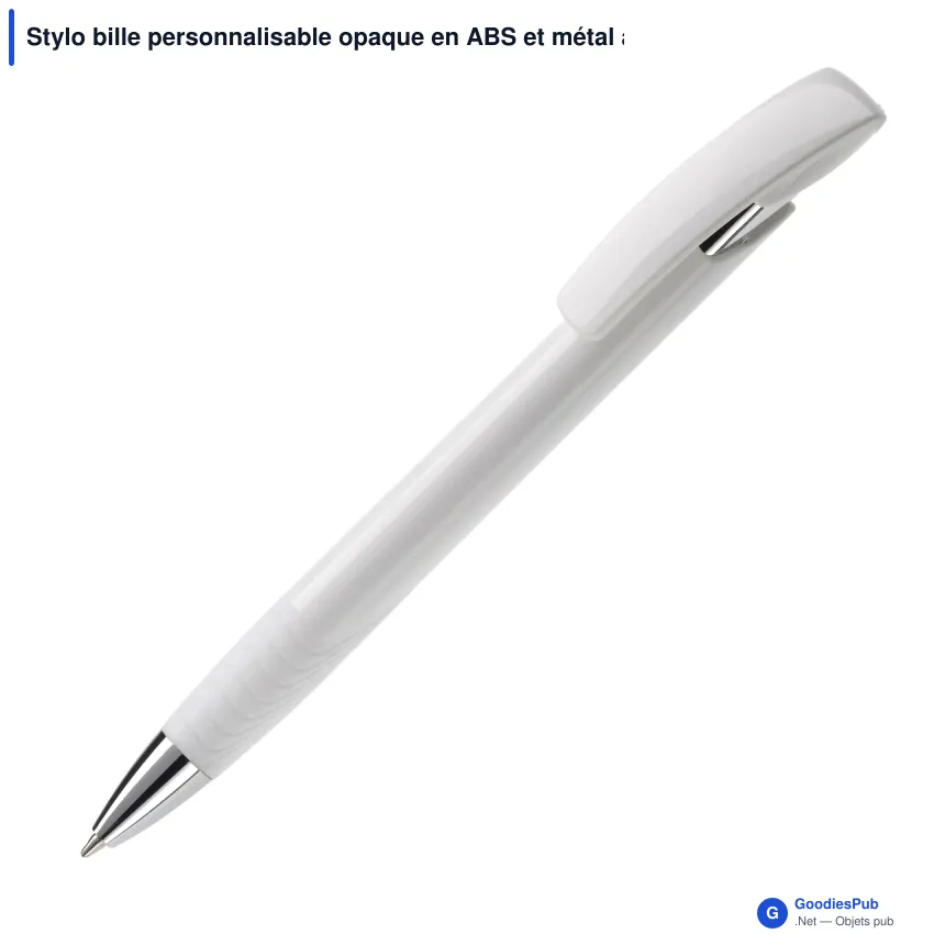 Stylo bille personnalisable opaque en ABS et métal avec logo - Zorro Opaque - Image 3
