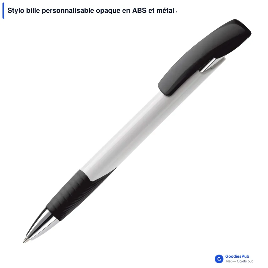 Stylo bille personnalisable opaque en ABS et métal avec logo - Zorro Opaque - Image 4