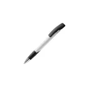 Variante Blanc / Noir - Stylo bille personnalisable opaque en ABS et métal avec logo - Zorro Opaque