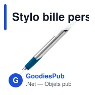 Stylo bille personnalisable argenté en ABS et métal avec logo - Zorro Silver - Miniature 4