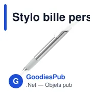 Stylo bille personnalisable argenté en ABS et métal avec logo - Zorro Silver - Miniature 5