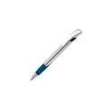 Variante Argent / bleu foncé - Stylo bille personnalisable argenté en ABS et métal avec logo - Zorro Silver