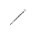 Variante Argent / Blanc - Stylo bille personnalisable argenté en ABS et métal avec logo - Zorro Silver
