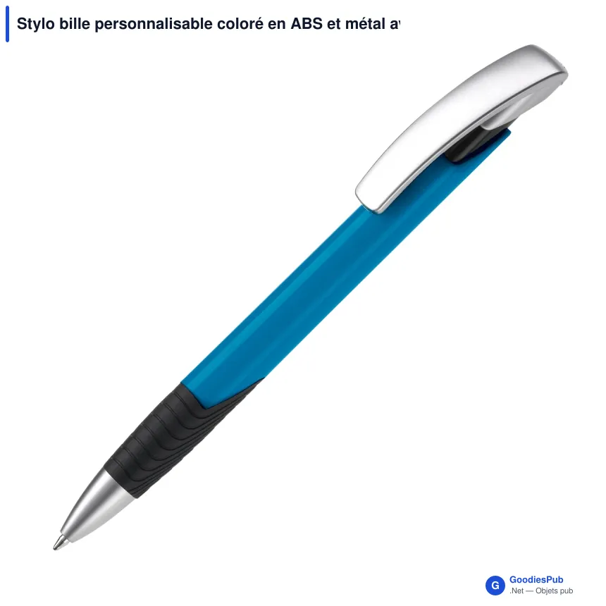 Stylo bille personnalisable coloré en ABS et métal avec logo - Zorro Special - Image 2