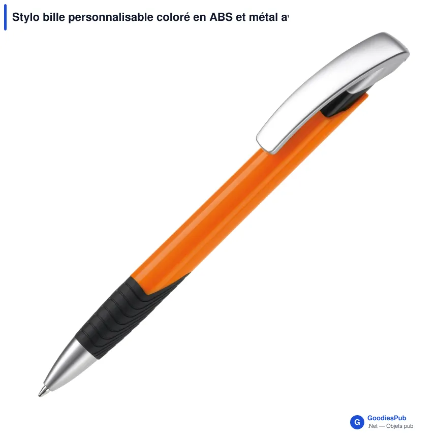Stylo bille personnalisable coloré en ABS et métal avec logo - Zorro Special - Image 3