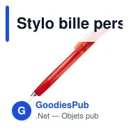 Stylo bille personnalisable transparent en ABS et métal avec logo - Zorro - Miniature 4