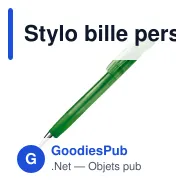 Stylo bille personnalisable transparent en ABS et métal avec logo - Zorro - Miniature 5
