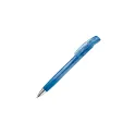 Variante Bleu transparent - Stylo bille personnalisable transparent en ABS et métal avec logo - Zorro