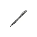 Variante Transparent Noir - Stylo bille personnalisable transparent en ABS et métal avec logo - Zorro