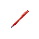 Variante Transparent Rouge - Stylo bille personnalisable transparent en ABS et métal avec logo - Zorro