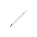 Variante Transparent Blanc - Stylo bille personnalisable transparent en ABS et métal avec logo - Zorro