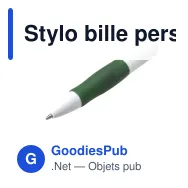 Stylo bille personnalisable Zufer avec logo - Écriture professionnelle - Miniature 12