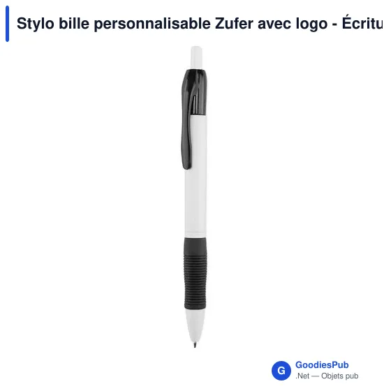 Stylo bille personnalisable Zufer avec logo - Écriture professionnelle - Image 7