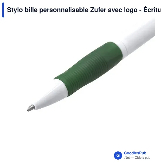 Stylo bille personnalisable Zufer avec logo - Écriture professionnelle - Image 9