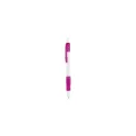 Variante fuchsia - Stylo bille personnalisable Zufer avec logo - Écriture professionnelle