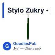 Stylo à bille personnalisable en bambou avec logo - Stylo Zukry - Miniature 3