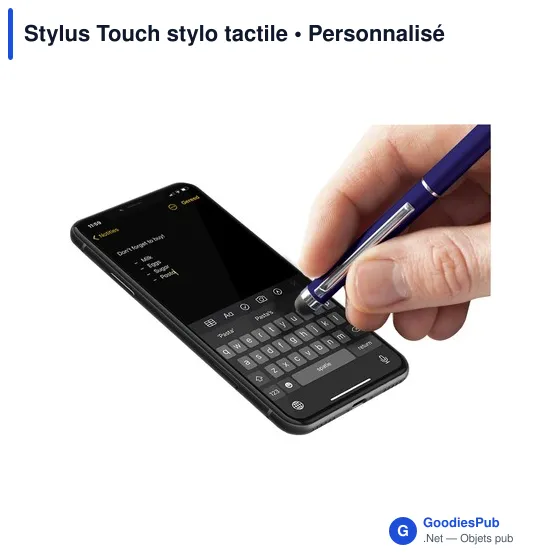Stylo tactile personnalisable en métal avec logo - Stylus Touch - Image 2