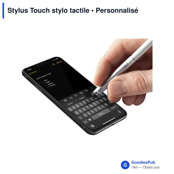 Stylo tactile personnalisable en métal avec logo - Stylus Touch - Image 11