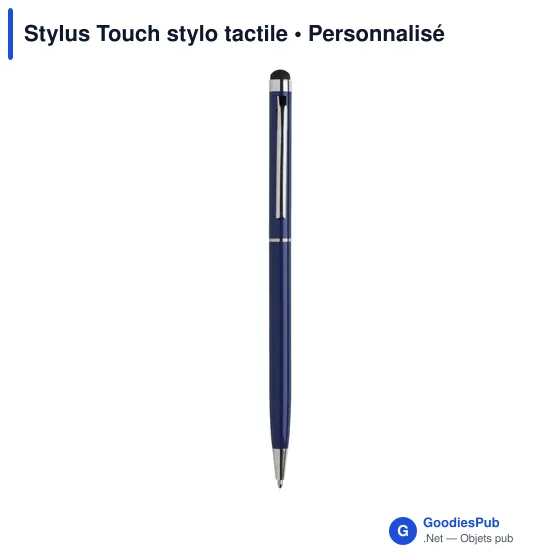 Stylo tactile personnalisable en métal avec logo - Stylus Touch - Image 3