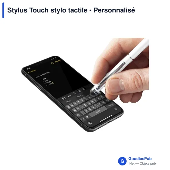 Stylo tactile personnalisable en métal avec logo - Stylus Touch - Image 5