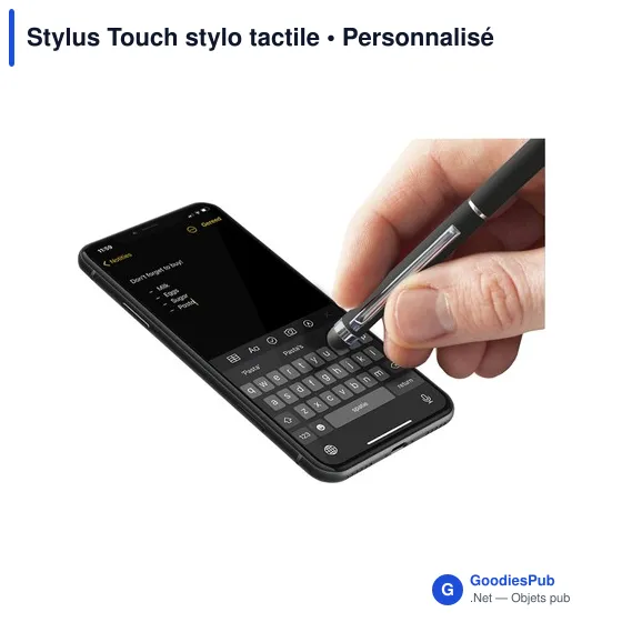 Stylo tactile personnalisable en métal avec logo - Stylus Touch - Image 8