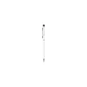 Variante blanc - Stylo tactile personnalisable en métal avec logo - Stylus Touch