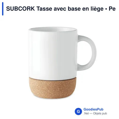 SUBCORK Tasse avec base en liège