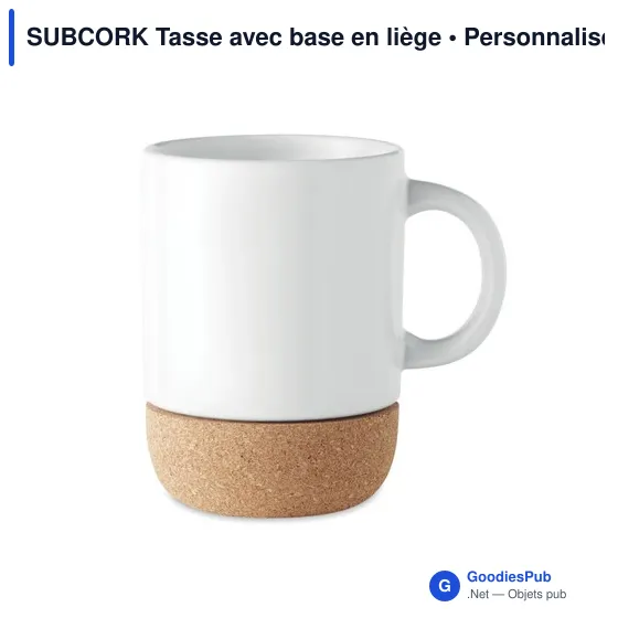 SUBCORK Tasse avec base en liège - Image 1