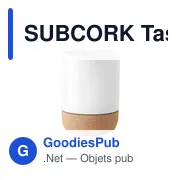 SUBCORK Tasse avec base en liège - Miniature 2