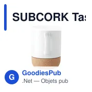 SUBCORK Tasse avec base en liège - Miniature 3
