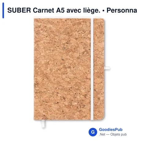 SUBER Carnet A5 avec liège.