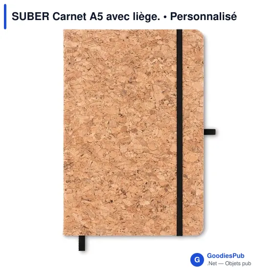 SUBER Carnet A5 avec liège. - Image 3