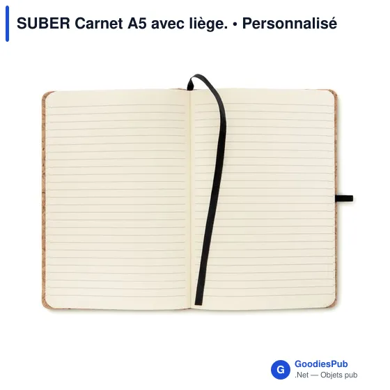 SUBER Carnet A5 avec liège. - Image 5