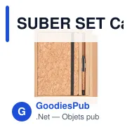 SUBER SET Carnet A5 & stylo en liège - Miniature 11