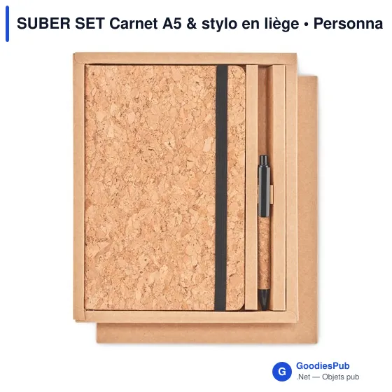 SUBER SET Carnet A5 & stylo en liège - Image 11