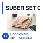 SUBER SET Carnet A5 & stylo en liège - Miniature 3