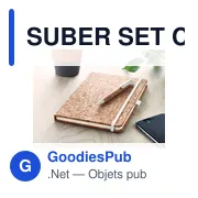 SUBER SET Carnet A5 & stylo en liège - Miniature 6