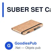 SUBER SET Carnet A5 & stylo en liège - Miniature 9